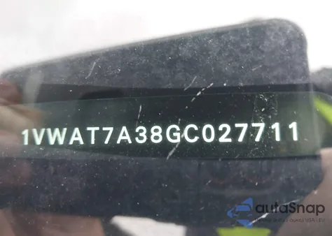 2016 Volkswagen Passat 1.8T S z USA, uszkodzony, nr VIN 1VWAT7A38GC027711